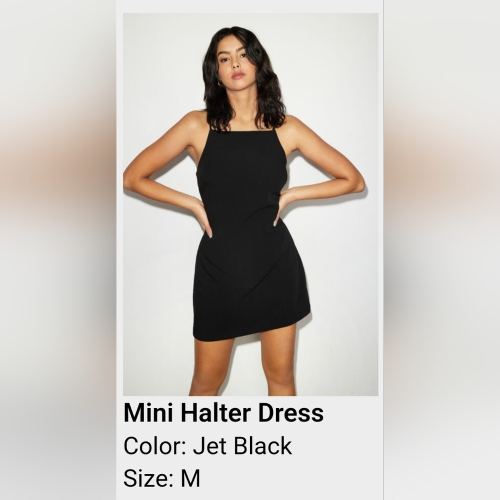Black Halter Dress - Dynamite - Size 10